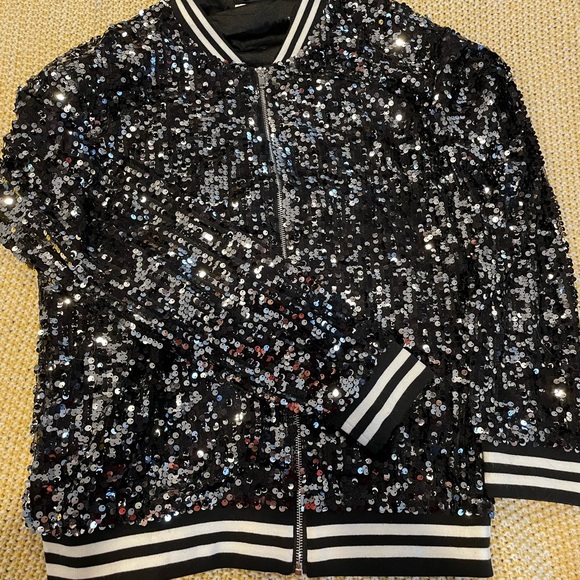 Sequin Bomber Jacket Taylor Swift 1989 era - Picture 5 of 5